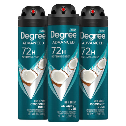 Desodorante antitranspirante en aerosol seco Cool Rush 3.8 oz, 3 unidades