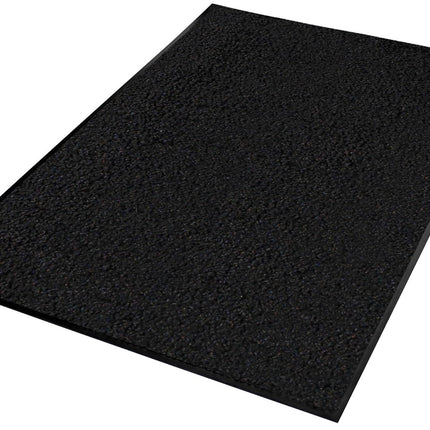Guardian Platinum Series Indoor Wiper Floor Mat, Rubber with Nylon Carpet, 6'x11', Black