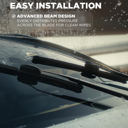 Repellency Water Repellent Wiper Blades, 22" Windshield Wipers (Pack of 2), All Weather Streak-Free for Enhanced Visibility w/Water Repellency Formula