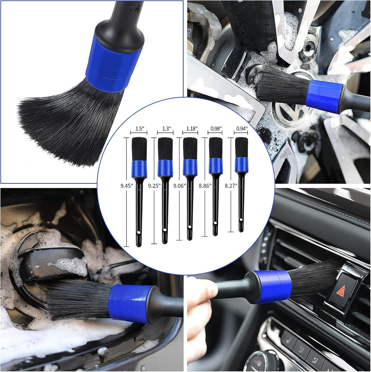 62'' Car Wash Brush Kit with Long Handle, Microfiber Car Wash Mop Mitt - photo 5