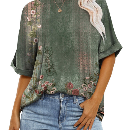 Womens Tops Summer Short Sleeve Oversized T Shirts 2026