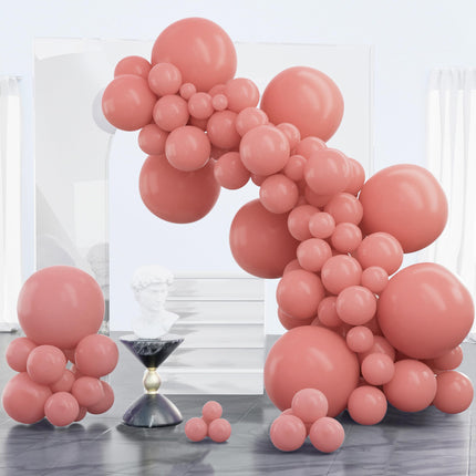 Dark Brown Balloons 100pcs Boho Coffee Neutral Different Sizes
