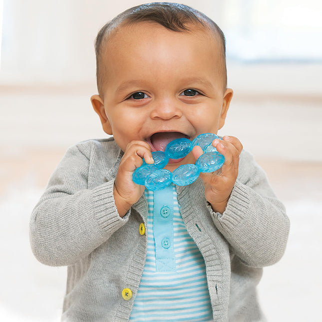 Water Teethers, Cooling & Massaging Relief, Lime/Blue, 3-Pack - photo 2