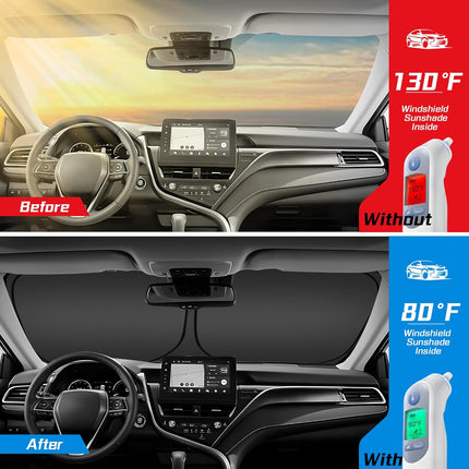 ARISMOTOR Windshield Sun Shade for BMW X3 2018-2025 2026, Custom Fit Foldable Front Window Sunshade Sun Visor Protector, Block UV Rays Keep Your Car Cooler