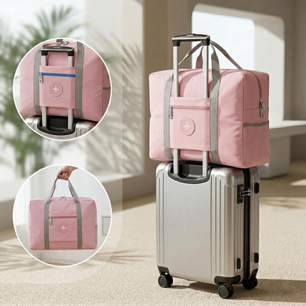 Backless Booster Seat Travel Bag - Booster Seat Bag For Airport - Booster Seat Cover For Airplane Travel (pink)