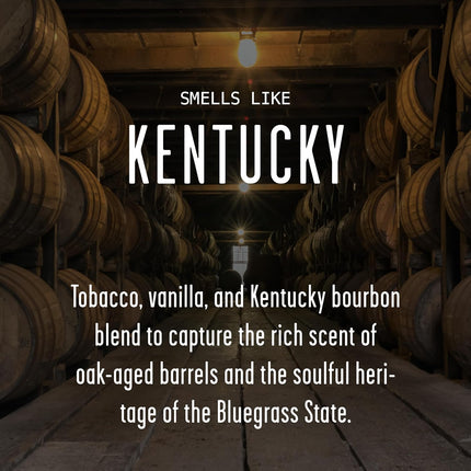 Kentucky Gifts, Kentucky Decor for Home - 'There's No Place Like Kentucky Candle, w/Tobacco, Vanilla & Kentucky Bourbon I Kentucky Souvenirs I Kentucky State Gifts I 9oz Jar, 50Hr Burn, USA Made
