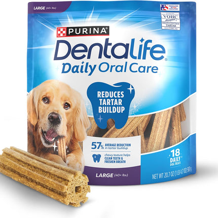 Purina Dentallife Daily Oral Care Dog Treats Large Chews - 7 Ct