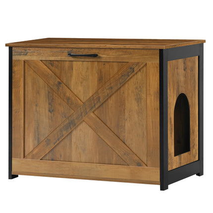 Cat Litter Box Enclosure, Hidden Litter Box Furniture, 23.6 Inches