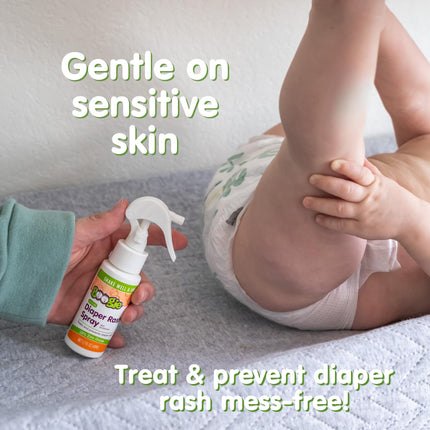 Diaper Rash Relief Bundle, No-Rub Spray & Maximum Strength Paste