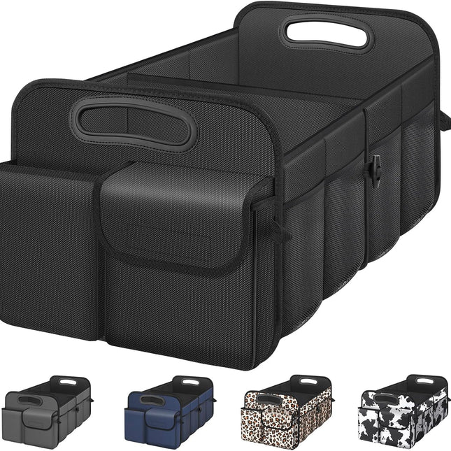 Black Collapsible Waterproof Car Trunk Organizer