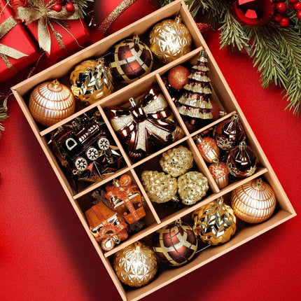 82pcs Classic Christmas Balls Ornaments Set, Red, Green and Gold