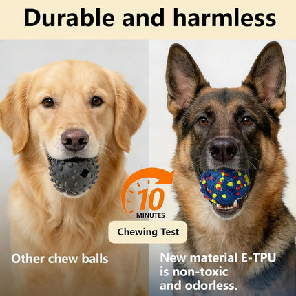Interactive Dog toys, Smart Dog ball, E-TPU Material Automatic Moving, Bouncing, Vibrating ball Durable Duraspin Design for Aggressive Chewers.Keeps Dogs Busy and Entertained.Suitable for all dogs