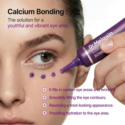Dr.Melaxin Calcium Bonding Eye Cream – Peptide & Hyaluronic Acid Eye Cream for Wrinkles, Dark Circles & Puffy Eyes, Firming and Hydrating Eye Treatment
