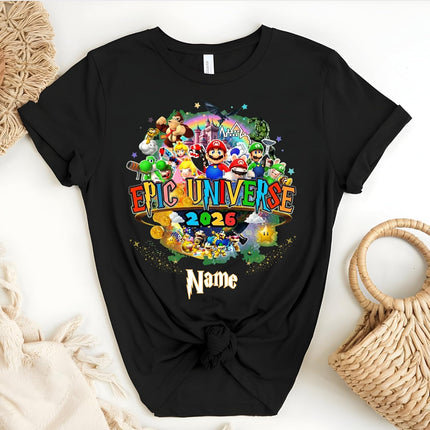 Universal Family Vacation Shirt Custom Epic Theme Park T-Shirt for Women | Men Natural