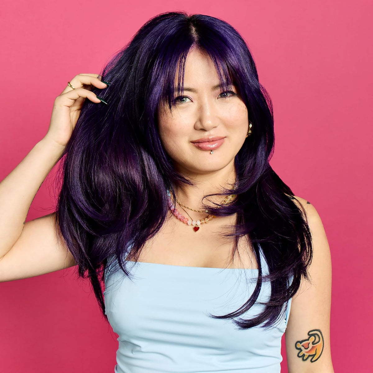 Purple Semi-Permanent Hair Dye - Vegan, Cruelty-Free, Ammonia-Free, Conditioning - 8 Fl Oz - photo 3