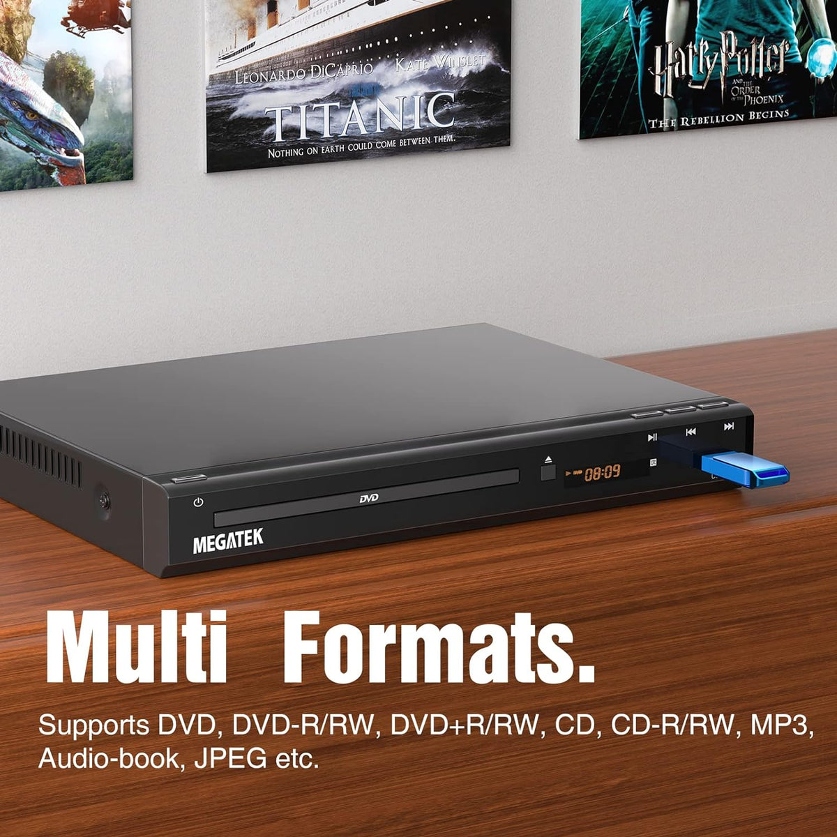 Region-Free HDMI DVD Player for TV with USB Port - photo 5
