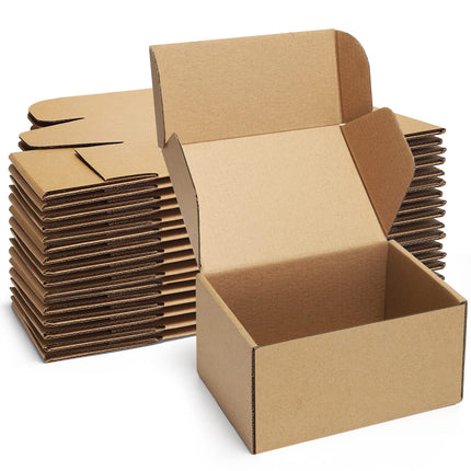 Shipping Boxes 6x4x3 inches, Small Boxes for Packaging 25 Pack
