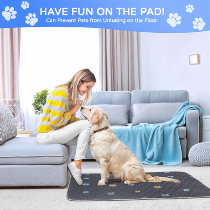 Washable Pee Pads for Dogs, 2 Pack Reusable Puppy Pads, 24''x36''