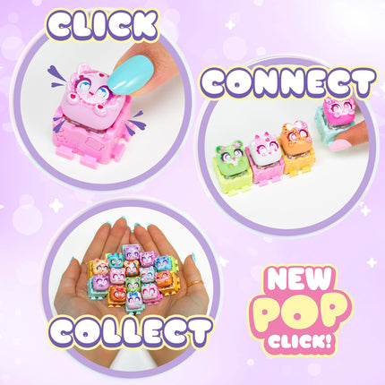Series 3 5-Pack | 5 Collectible Character Keyboard Keys Click and Clack | Create Your Own Keychain | Ages 6+
