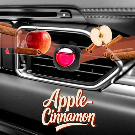 Car Air Freshener Vent Clips, 8 Pack, Provides Long-Lasting Scent, Up to 240 Days, Odor Eliminator (Apple Cinnamon)