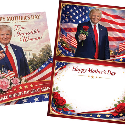 Funny Trump Talking Mother's Day Card with Audio Voice Message – Make Mother's Day Great Again – Recorded Greeting Card for Mom from Son Daughter Husband – Unique Gift