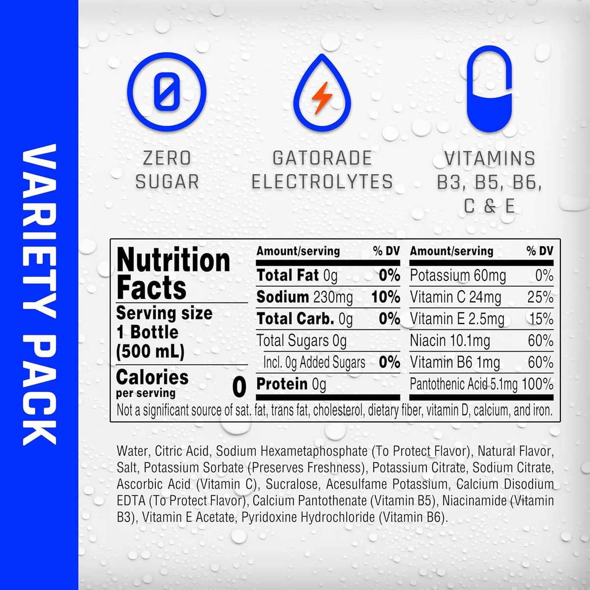 Immune Support with Vitamin C + Zinc, 3 Flavor Variety Pack, 16 Fl Oz (Pack of 12) - photo 2