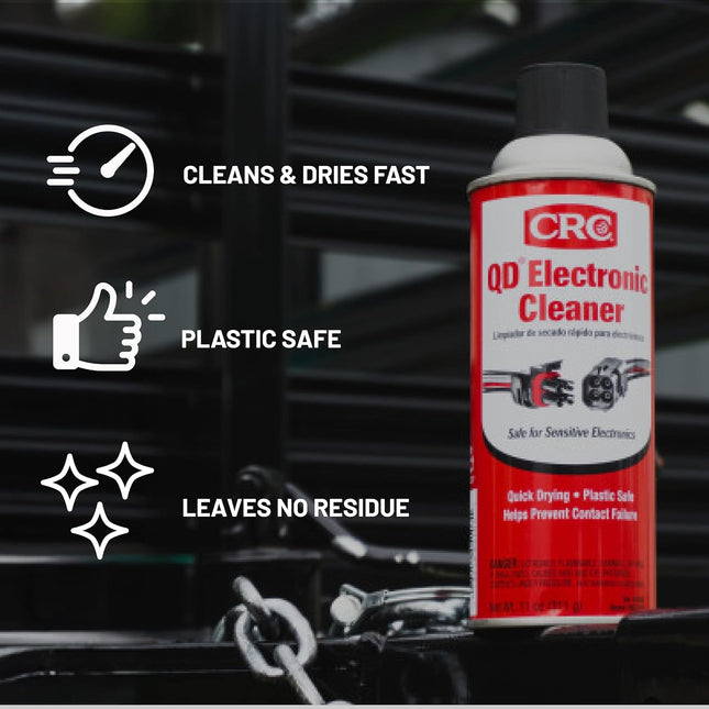 Electronic Contact Cleaner, Petroleum Distillate and Alcohol Formula, 11 Wt Oz