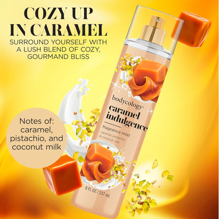 Bodycology Long-Lasting Fragrance Body Mist, Caramel Indulgence, 8 fl oz
