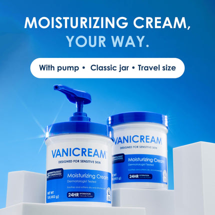 Moisturizing Cream, Body & Face Moisturizer, 16 Oz Pump Dispenser