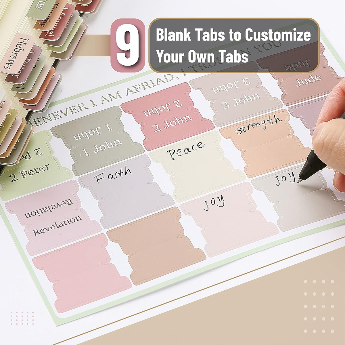 Boho Laminated Bible Tabs, 75 Count - photo 3