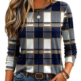 Women's Casual Shirts Long Sleeve Tops Crewneck Tshirts Fall Clothes