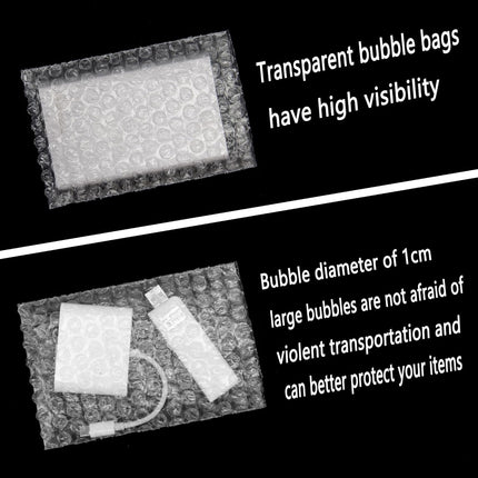 50 Pcs Bubble Pouches Wrap small bag,4 Inch x 6 Inch Clear Bubble Out Bags Protective Bubble Pouch,Double Walled Bubble Cushioning Bags for Moving, Shipping and Packing