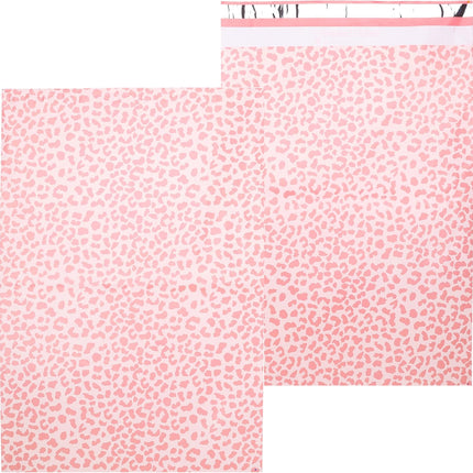 Inspired Mailers - Poly Mailers 16x22-50 Pack - Rose Gold Cheetah - Large Mailing Envelopes - Large Shipping Envelopes - Large Shipping Bags - Big Mailers