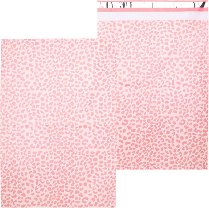 Poly Mailers 16x22-50 Pack - Rose Gold Cheetah