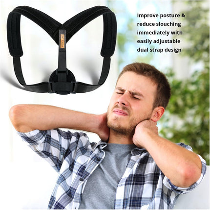 Figure 8 Posture Corrector Back Brace adjustable straps for men and women - side view