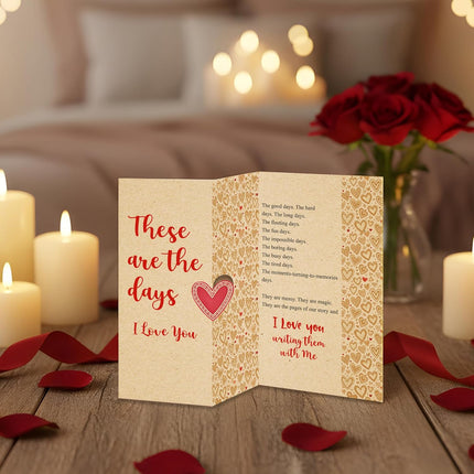 Mother’s Day Card for Wife from Husband, Romantic or Funny Anniversary Card for Couple, Cute Love Greeting Card for Wife Girlfriend or Boyfriend, Happy Mothers Day or Wedding Anniversary Card with Envelope