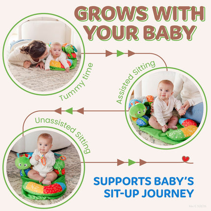 Baby Lounger Tummy Time Mat with Tummy Time Toys, Baby Play Mat for Floor