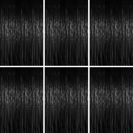 Champagne Foil Fringe Backdrop Curtains, 3.3x6.6ft, 3pcs