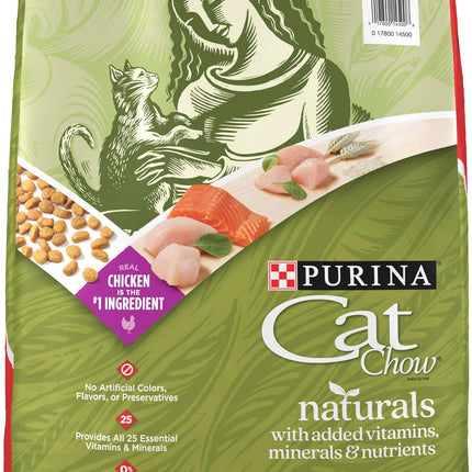 Purina Cat Chow Naturals With Added Vitamins, Minerals and Nutrients Dry Cat Food, Naturals Original - 13 lb. Bag
