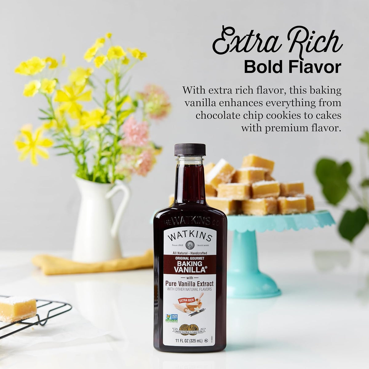All Natural Original Gourmet Baking Vanilla, with Pure Vanilla Extract, 11 Fl Oz (Pack of 1) - Packaging - photo 5