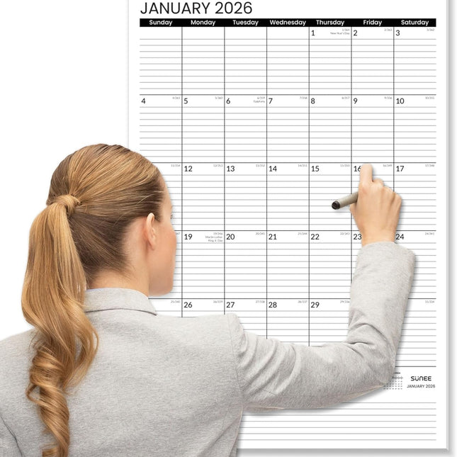 Large 2026 Wall Calendar, 22.75 x 15.5 Inches