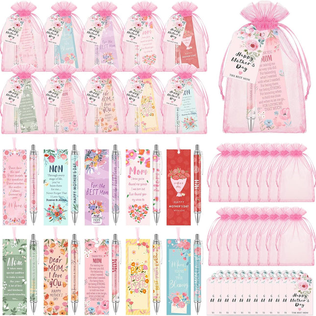 30 Sets Mother's Day Appreciation Gifts Set Mom Pen and Bookmark
