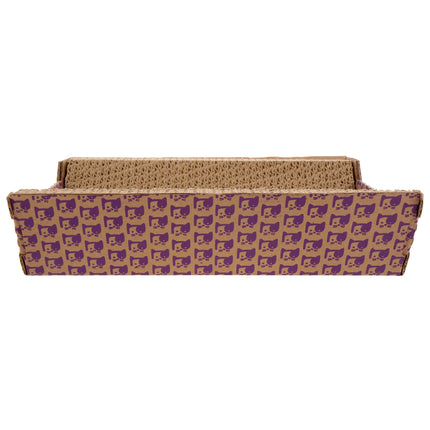 Super Scratcher Chaise Corrugated Cat Scratcher, Catnip Infusion Technology - Brown, One Size