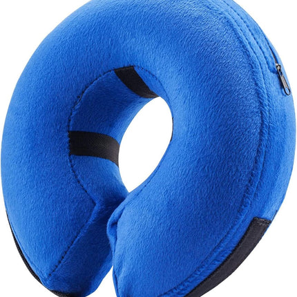 BENCMATE Inflatable Dog Cone Collar Alternative, Soft Dog Cone for Small Medium Large Dogs and Cats, Neck Recovery ECollar Donut Collar After Surgery (X-Small，Blue)
