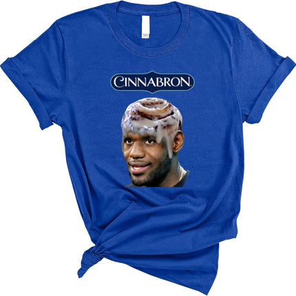 Cinnabron Meme T Shirt Funny Basketball Humor Graphic Tee Viral Sports Parody Shirt