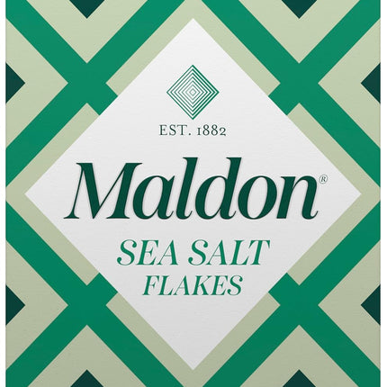 Maldon Salt, Sea Salt Flakes, 8.5 oz (240 g), Kosher, Natural, Unique Gourmet Pyramid Shaped Salt Flakes, Perfect for a Wide Range of Dishes, Hand-Harvested for Four Generations (Packaging May vary)
