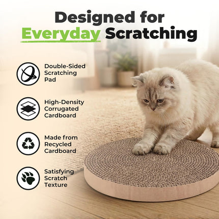 Spin n' Scratch Cat Scratch Pad Refill - Round, 5-Pack