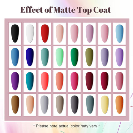 36 PCS Gel Nail Polish Set-32 Colors Gel Polish Kit Base Coat Glossy Matte and Glitter Top Coat Nail - photo 4