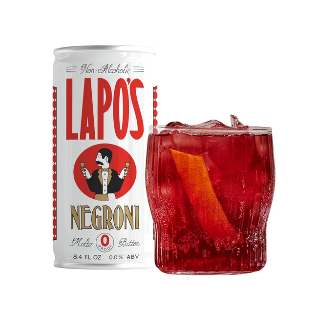 Non-Alcoholic Negroni, Lightly Sparkling, Juniper and Citrus, 4 Cans