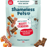 Soft Dog Treats – Bacon Me Crazy Meaty Tenders, Soft & Chewy Treats for Dogs, Real Bacon 1st Ingredient, Grain Free, Healthy Treats for Small, Medium & Large Dogs, 8oz